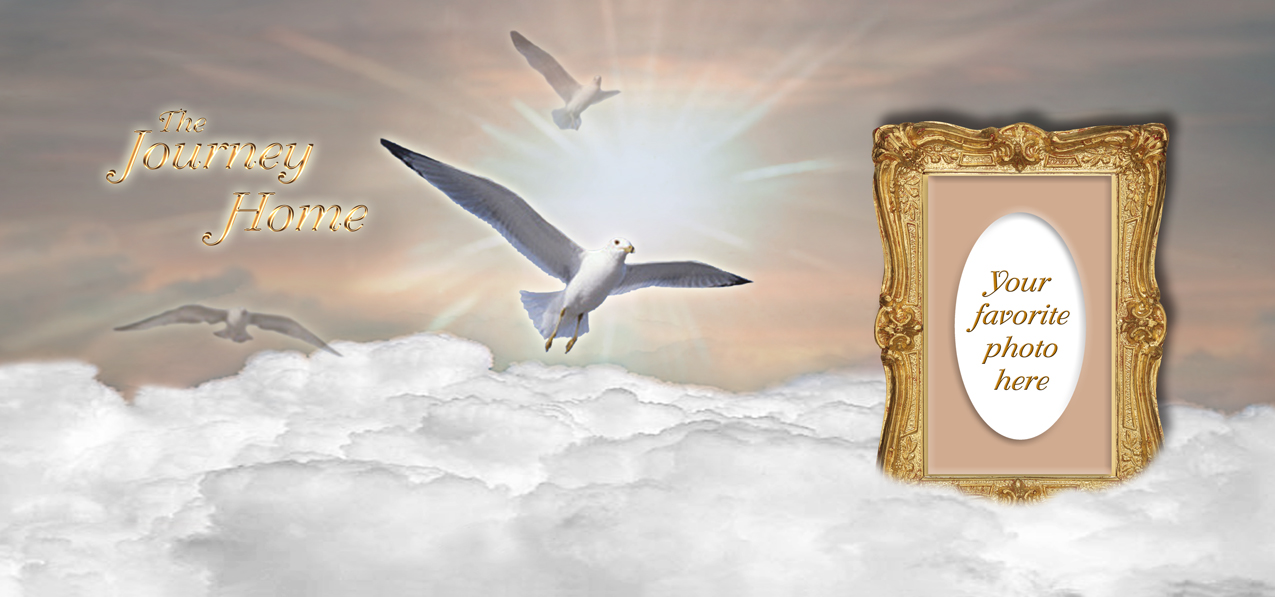 Journey Home Clouds Birds Bronze